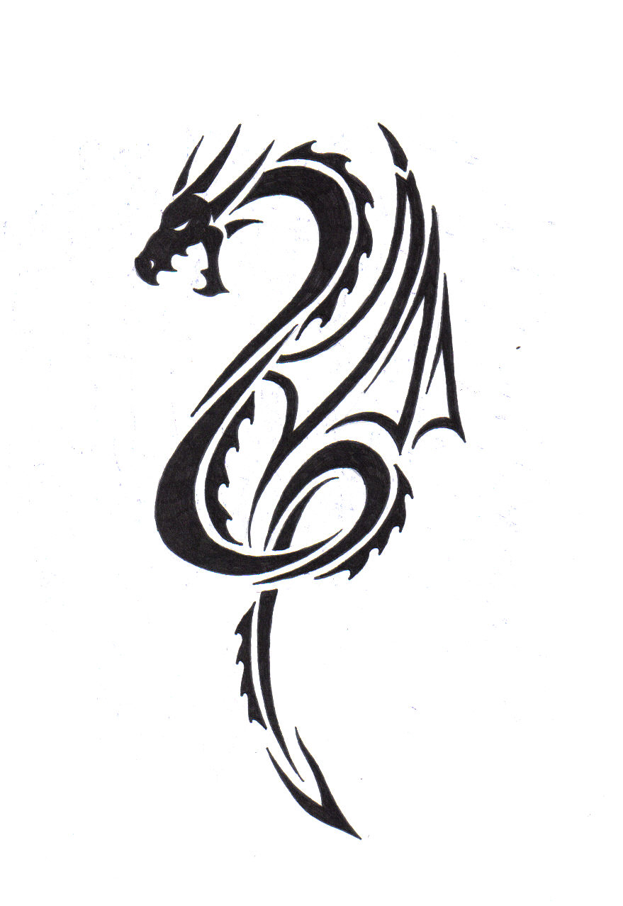 Tribal Tattoos Dragon..