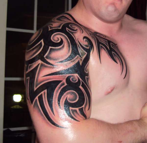 arm tribal tattoo design for men