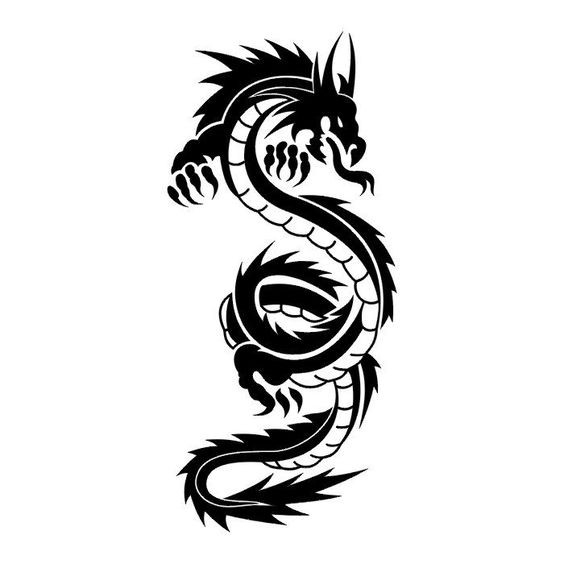 dragon tattoos tribal
