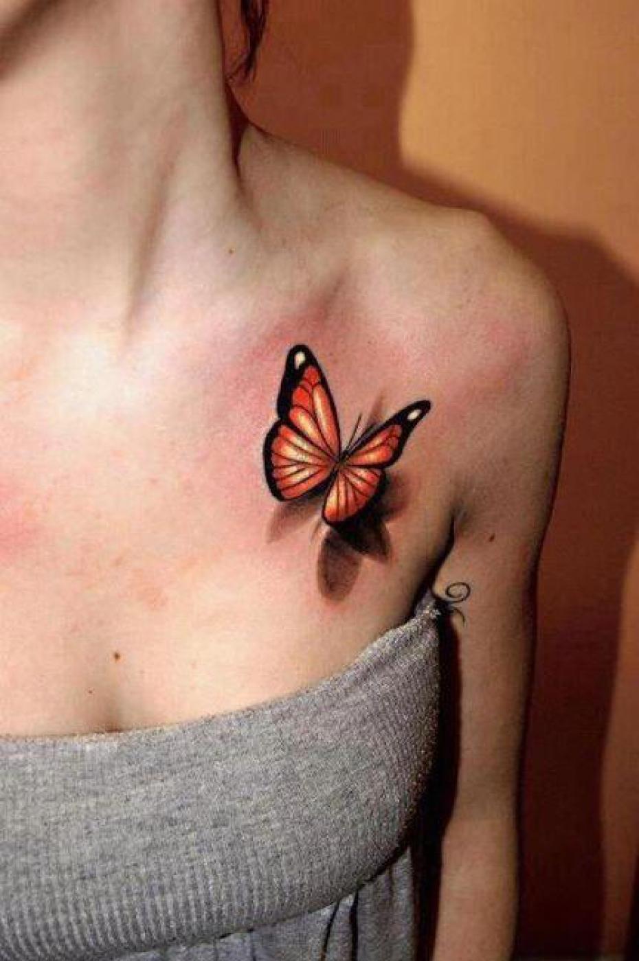 3D Butterfly Tattoo Designs