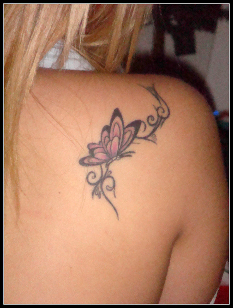 Butterfly Tattoo On Shoulder...