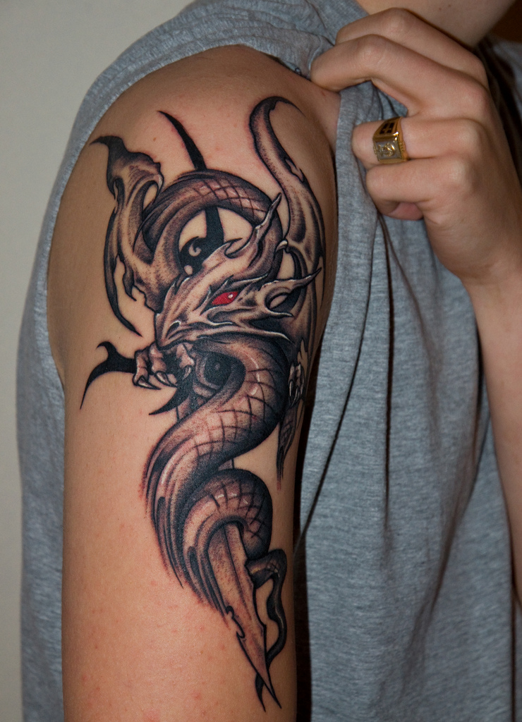 Chinese Dragon Tattoo Designs for Men