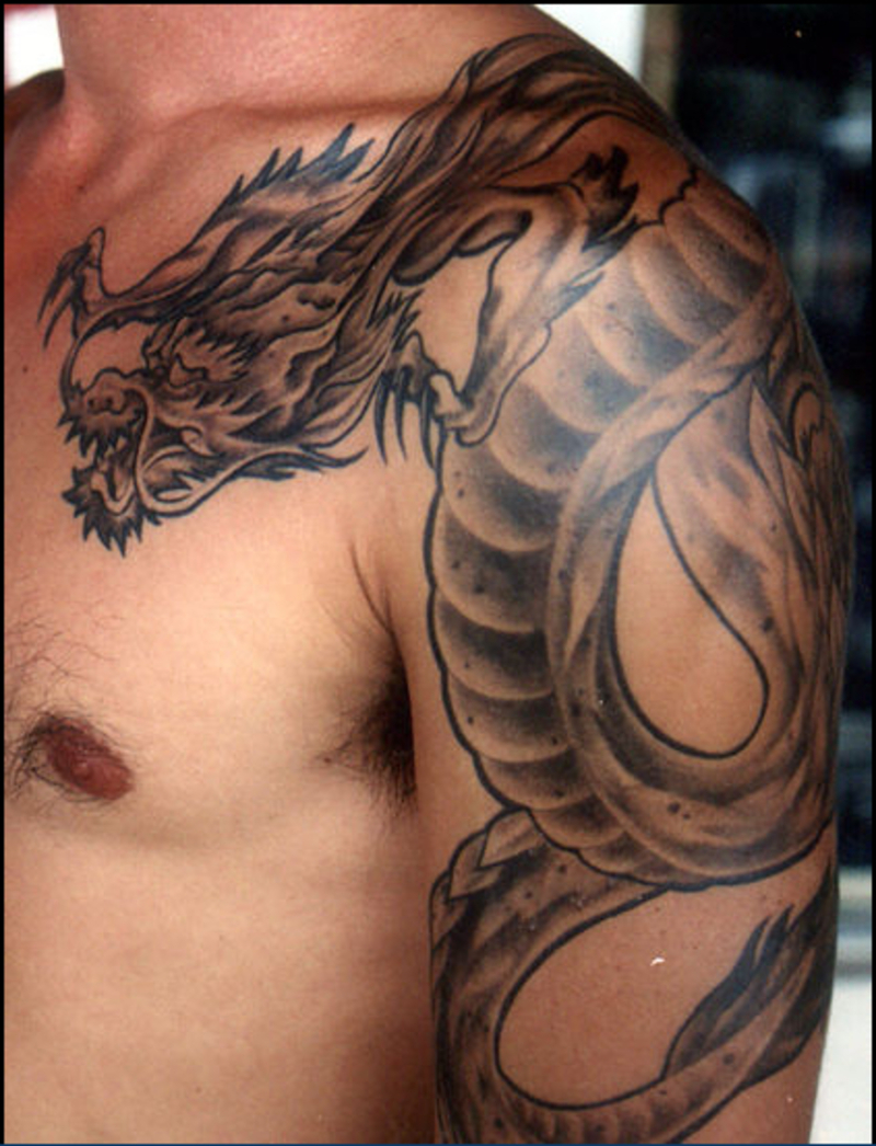 Dragon Shoulder Tattoo