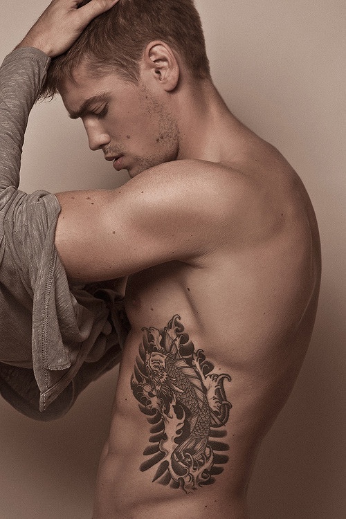 Awesome Rib Cage Tattoos For Men