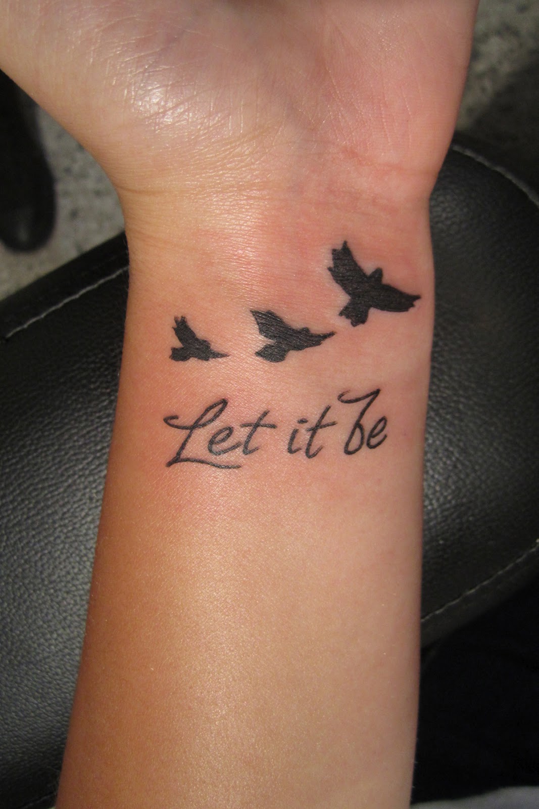 Small Bird Wrist Tattoos for Girls