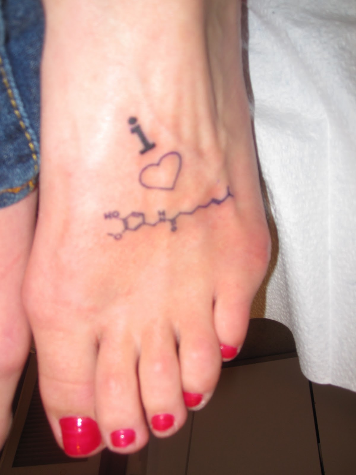 Small Foot Tattoo Design