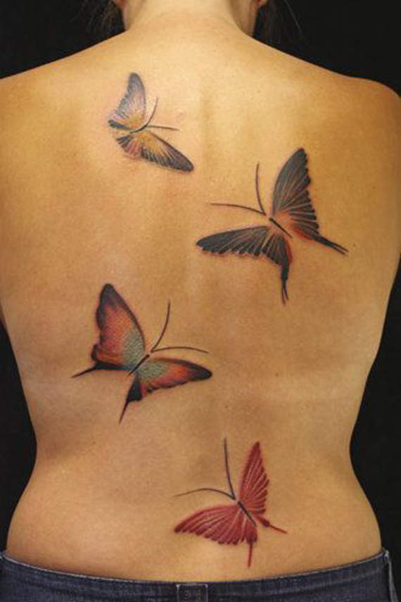 Stunning and Lovely Butterfly Tattoos pics