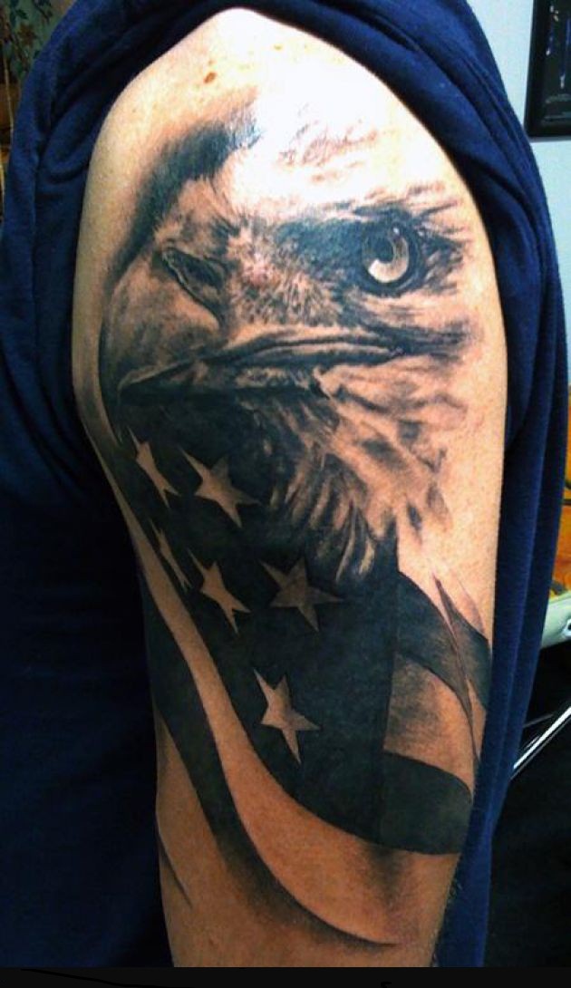 American Flag and Eagle Tattoo Designs