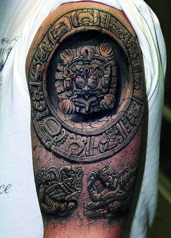 Aztec Inspired Tattoo Designs For Men