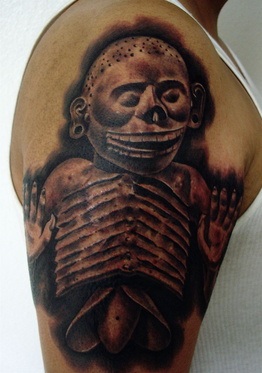 Aztec Skull Tattoos