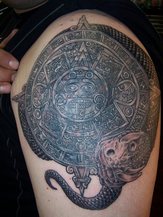 Aztec Tattoo Designs Men