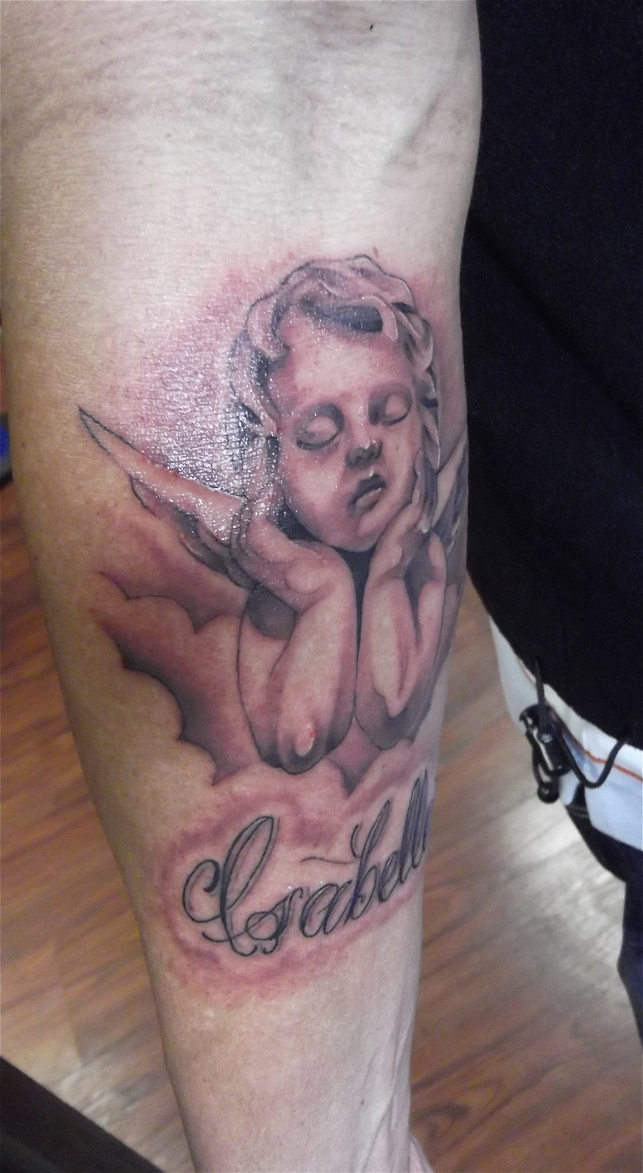Baby Angel Tattoo Designs for Men