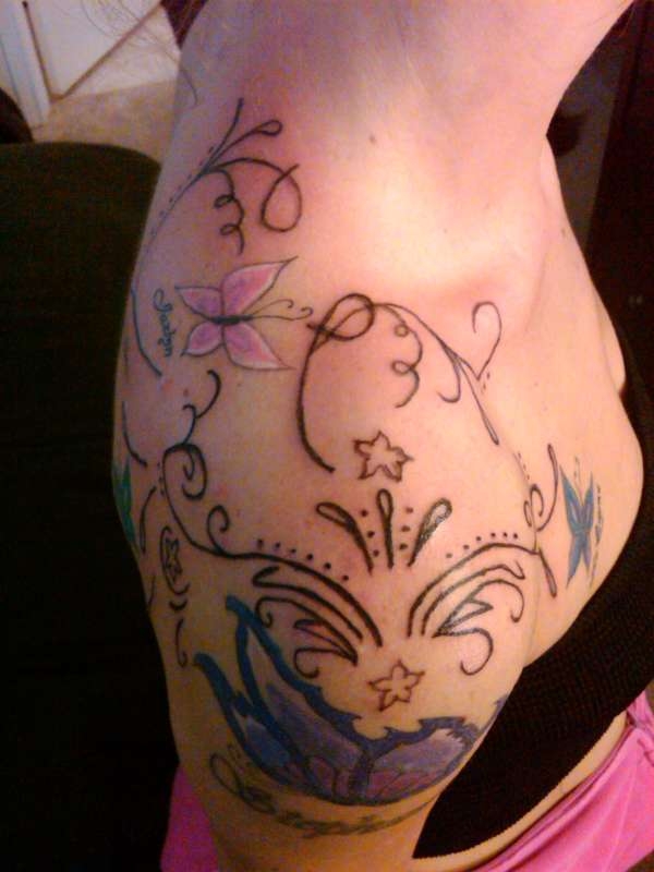 Butterfly Shoulder Tattoos for Women