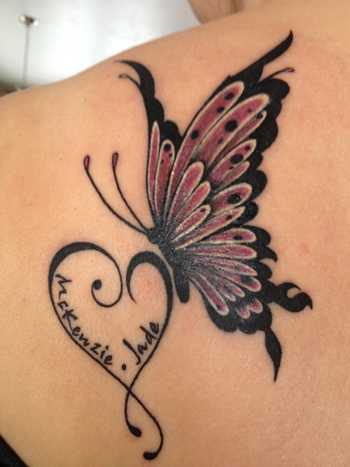 Butterfly Tattoos with Names