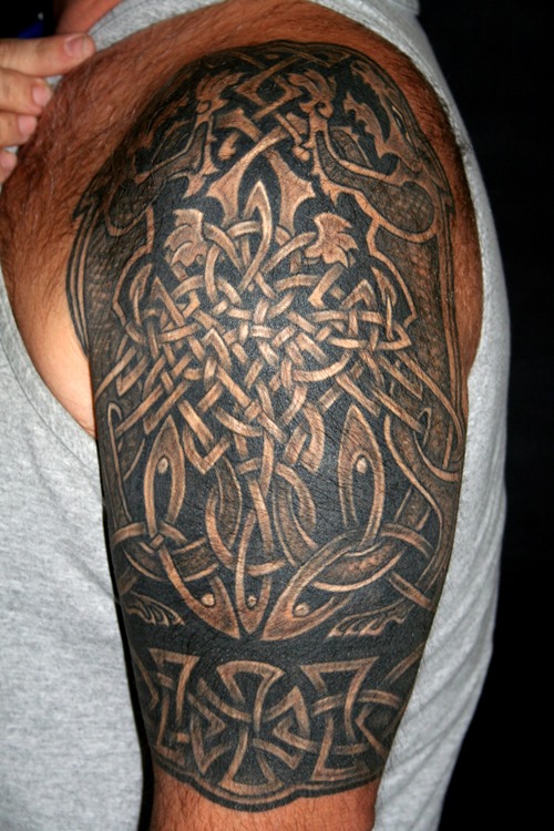 Celtic Half Sleeve Tattoo Designs for Mens
