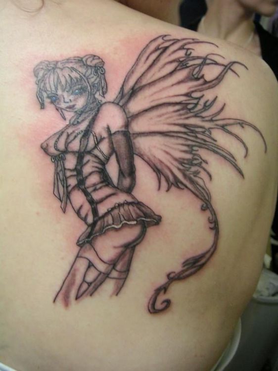 Fairy Girl Tattoo Design