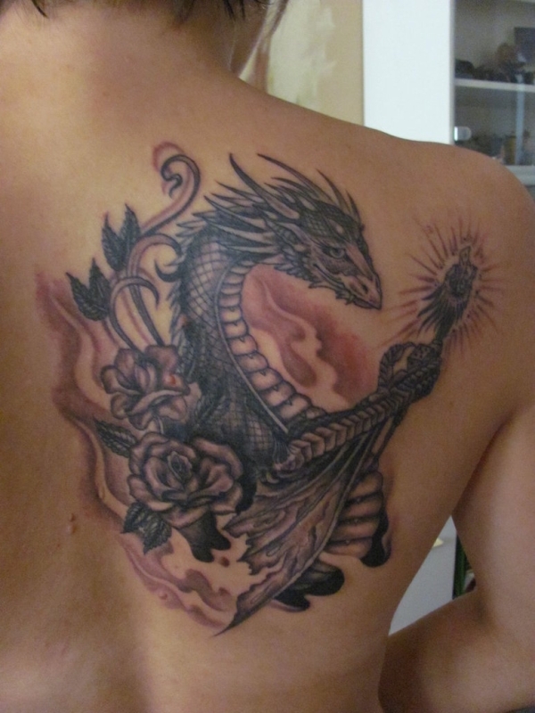 Female Dragon Tattoo Designs