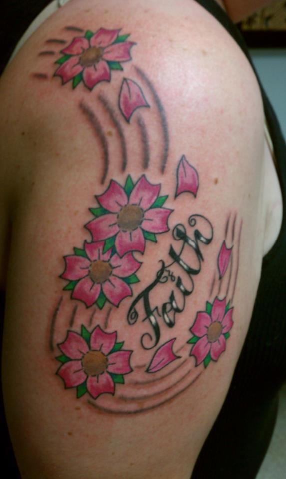 Flower Tattoo On Arm