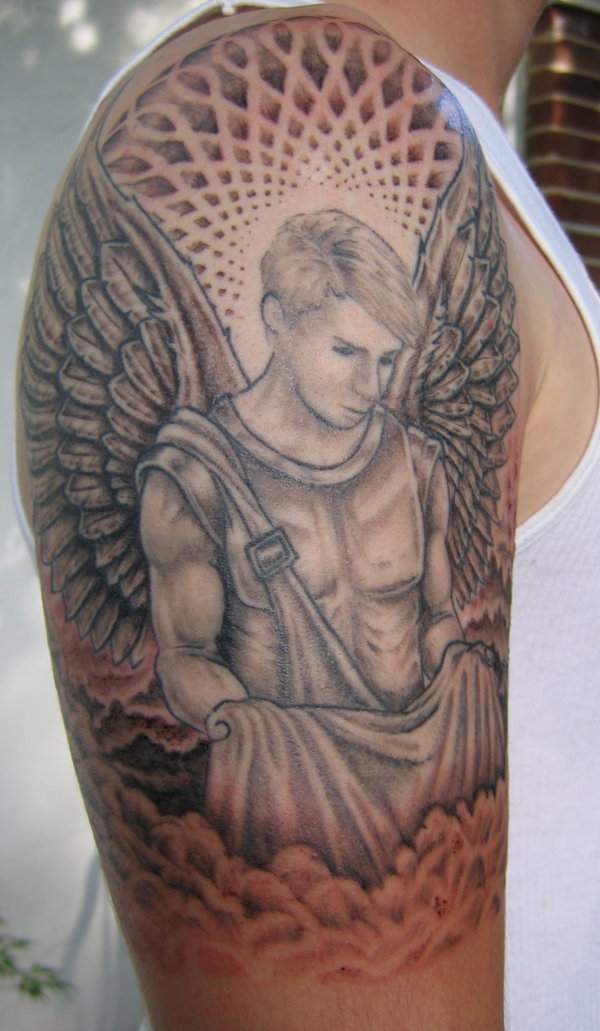 Guardian Angel Arm Tattoos