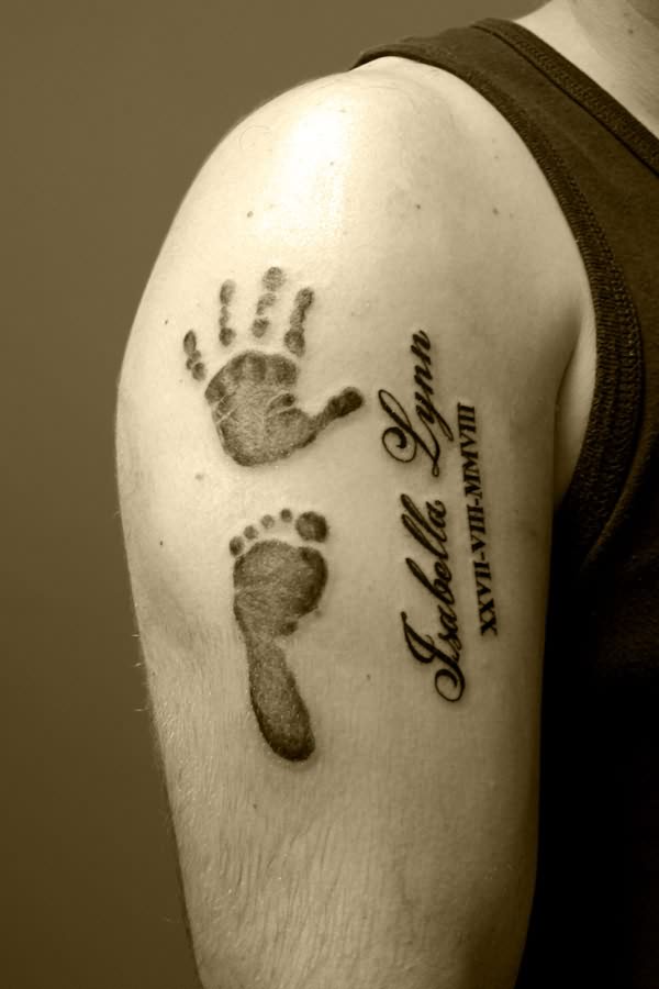 Hand and Footprint Tattoo