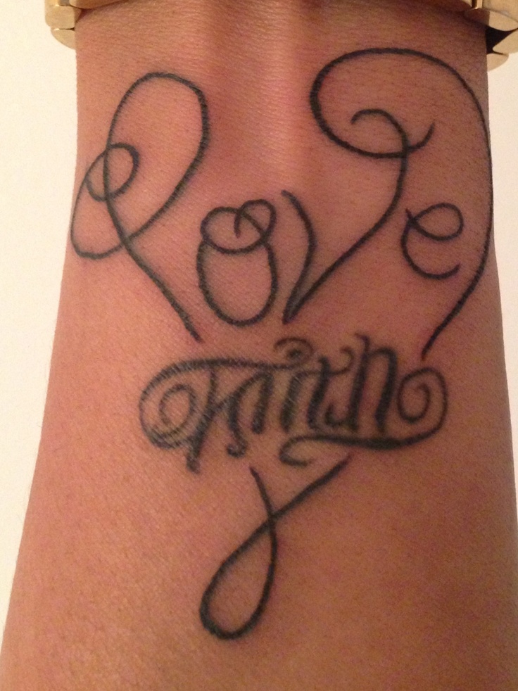 Heart Tattoo with Kids Names