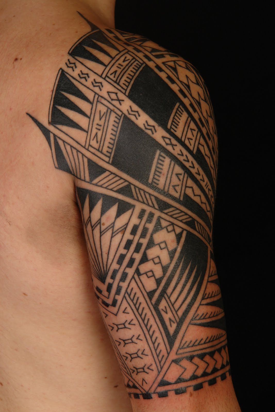 Maori Half Sleeve Tattoo Designs images