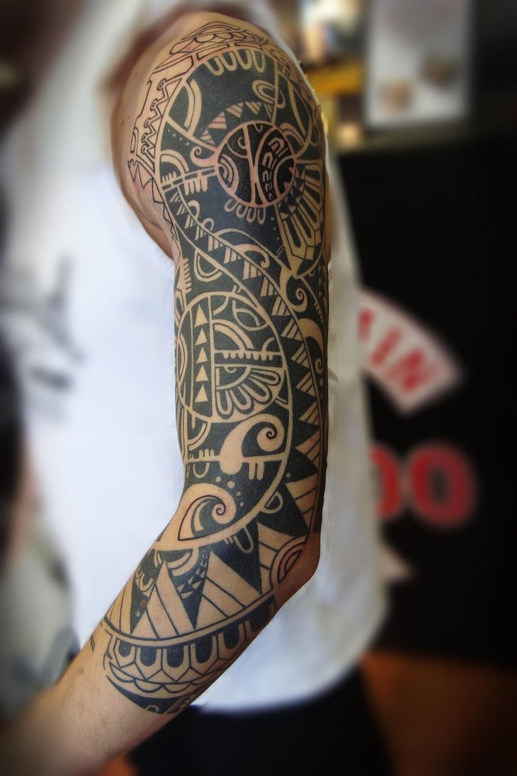 Maori Sleeve Tattoo Designs