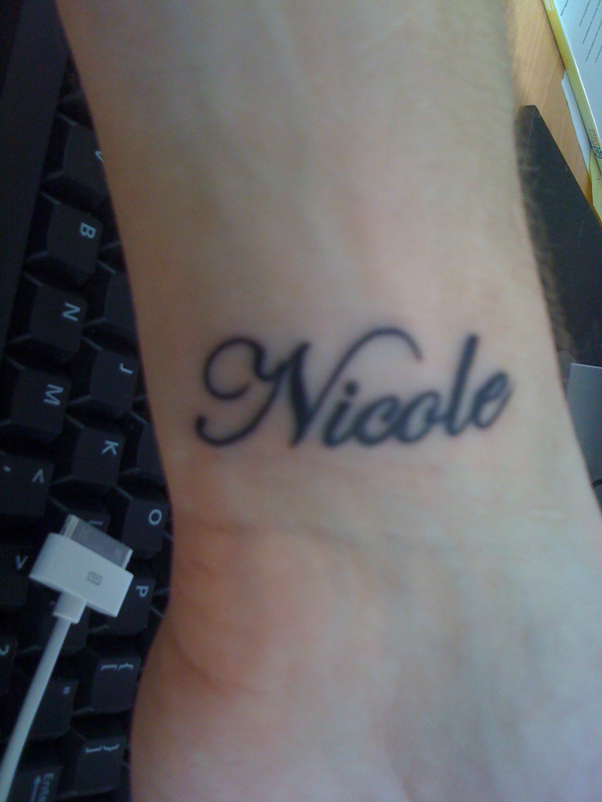 Nicole Name Tattoo
