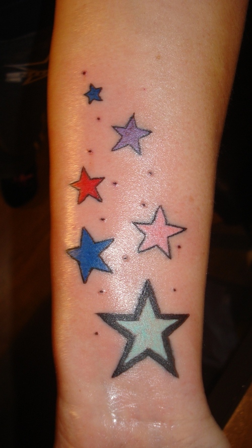 Shooting Star Tattoos Designs images