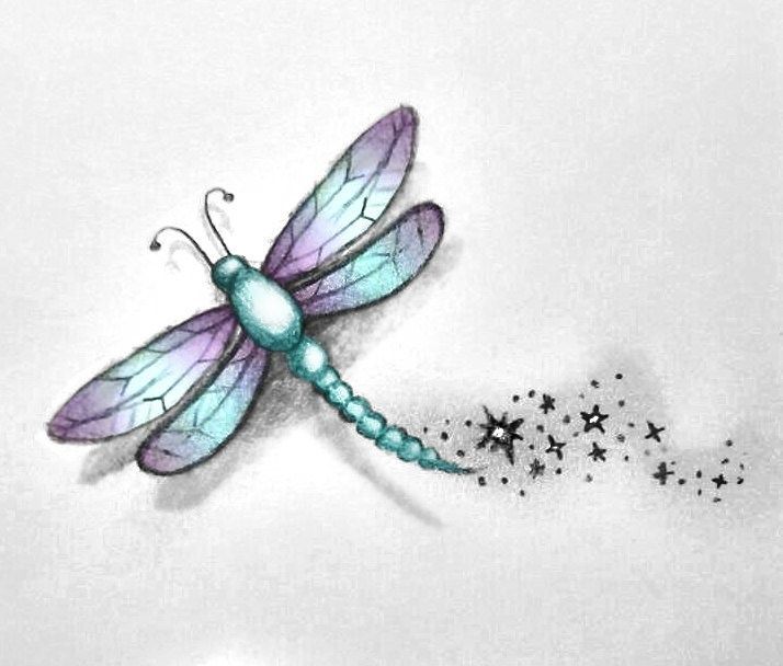 Small Dragonfly Tattoos