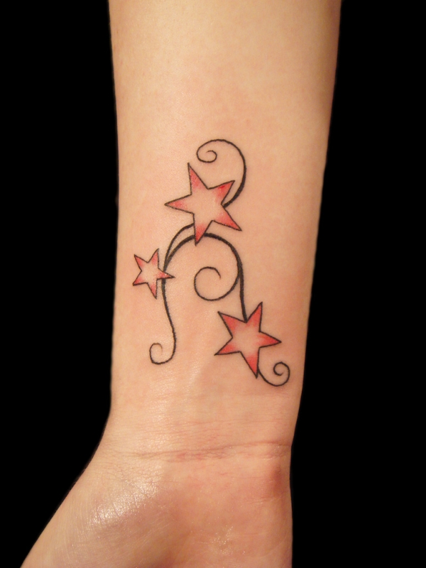 Star Tattoos On Wrist Designs