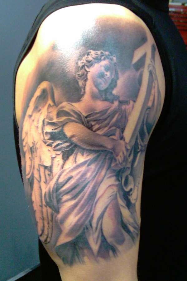 Stone Angel Tattoo Designs