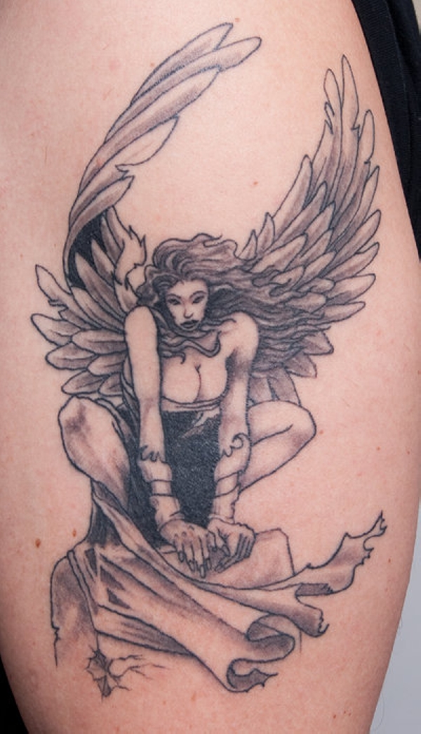 Sweet Angel Tattoos For Women