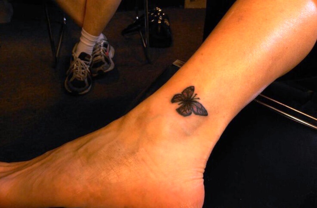Ankle-butterfly-tattoo-designs