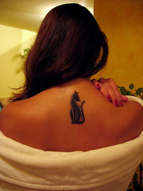 Black Cat Tattoos for Women