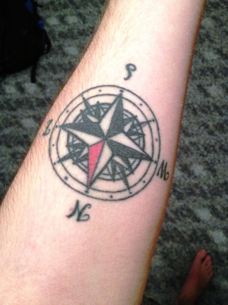 Compass-Tattoo-Wrist
