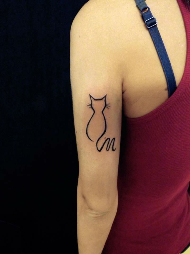 Cute Cat Tattoo Examples