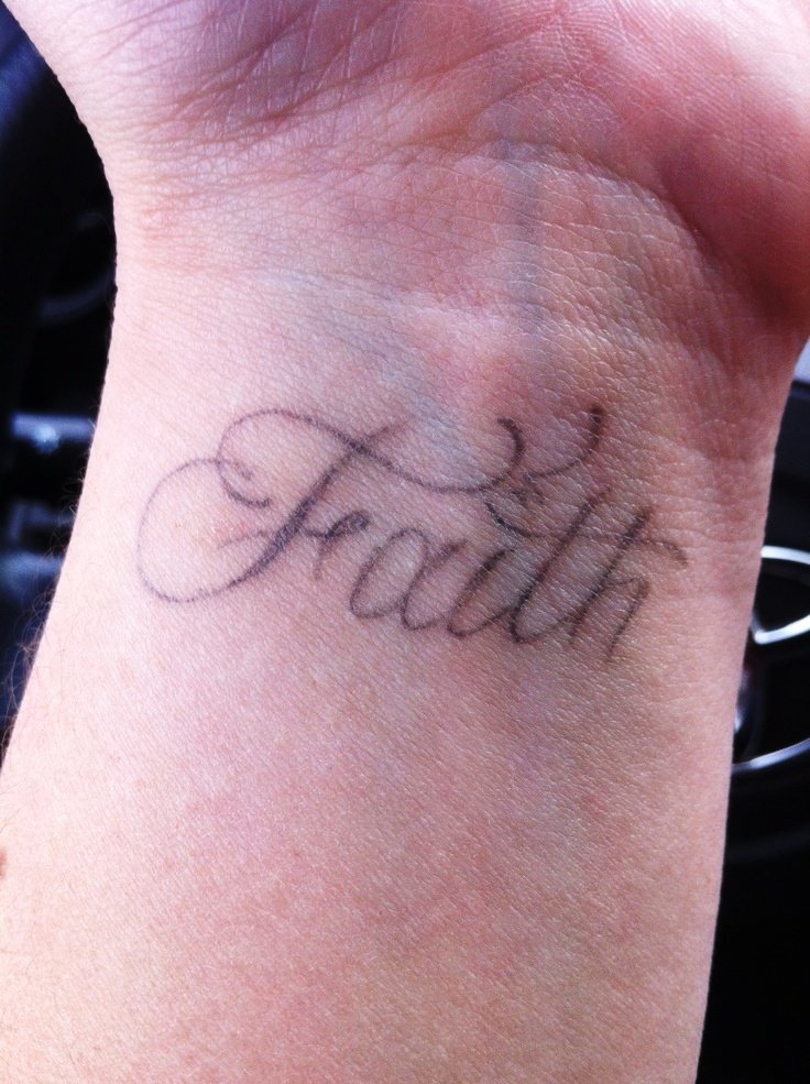 Faith Tattoo On Wrist