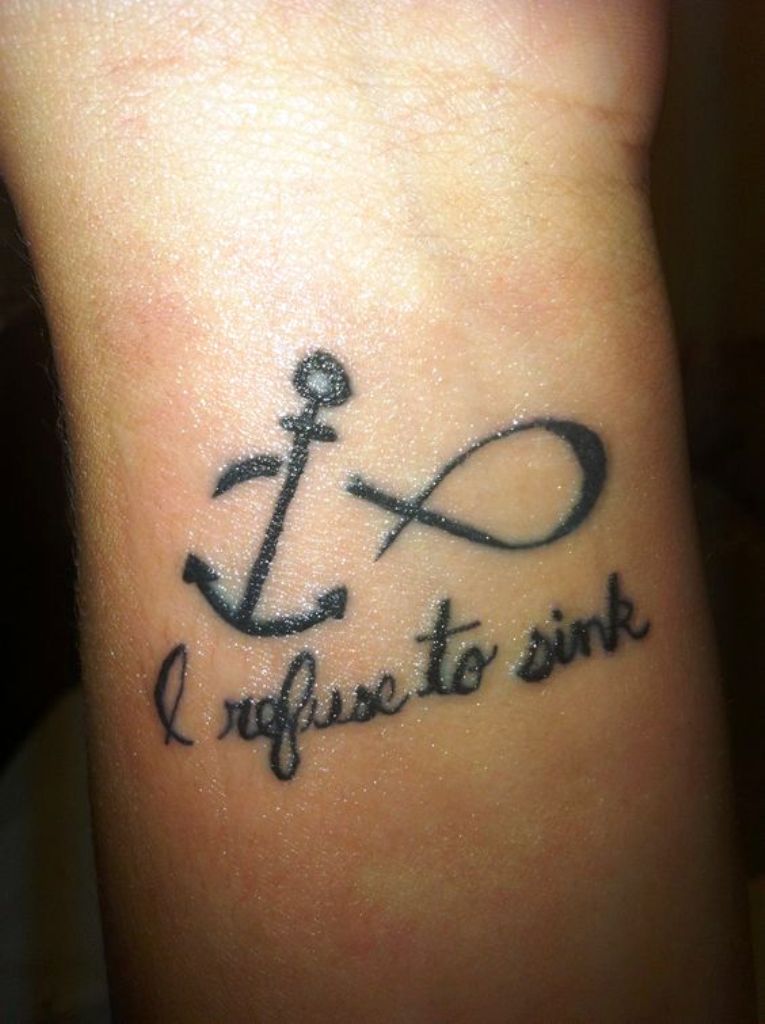 I refuse to sink tattoo this small tattoo has big meaning