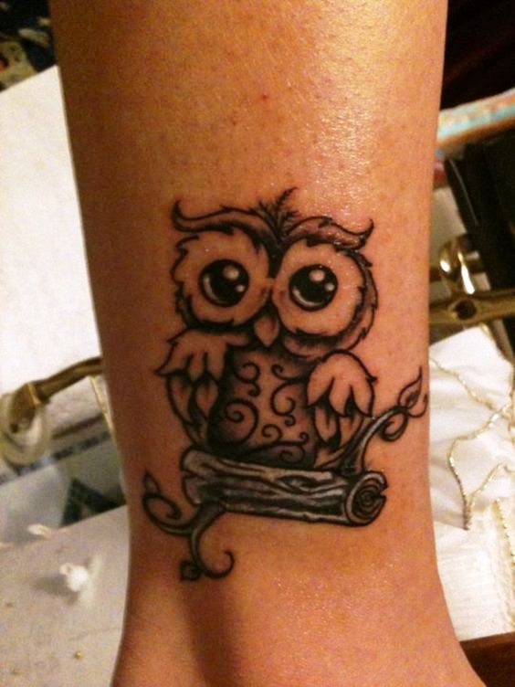 Innocent Baby Owl _tattoos