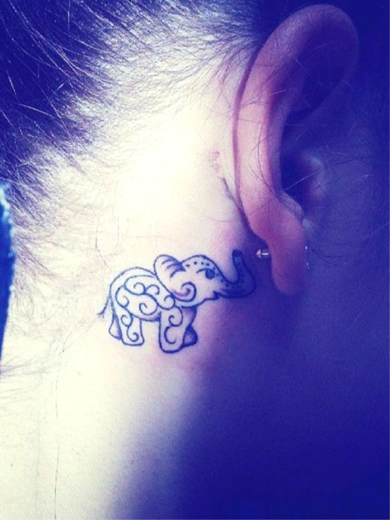 Small elephant tattoo _
