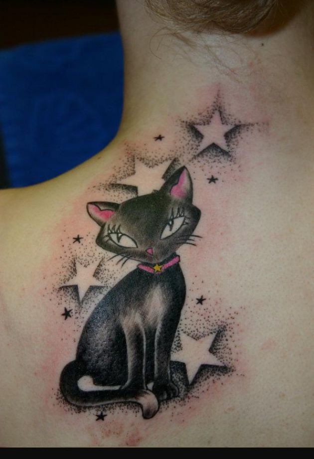 Tattoos Star Cat