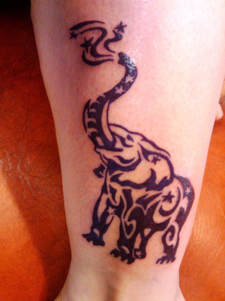 Tribal-Elephant-Tattoos