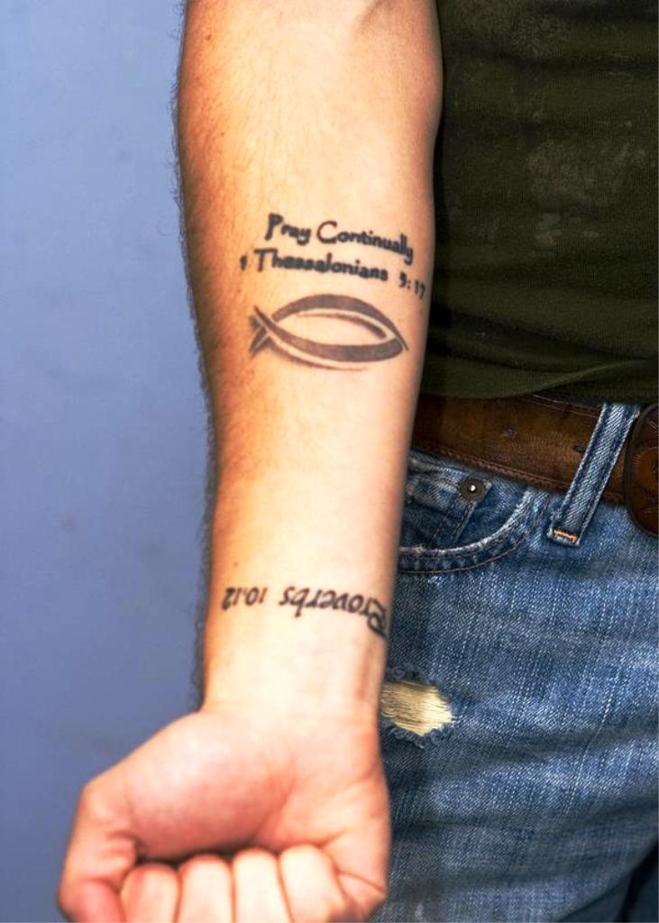 jesus-fish-tattoo-on-arm-for-men