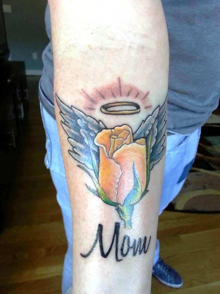 mom rose tattoos