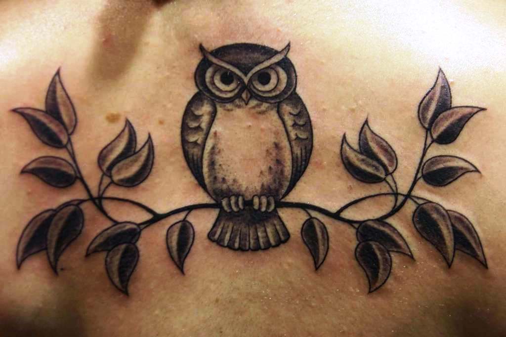 owl-tattoo-small-anchor-patterns-Thigh