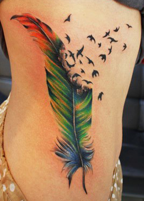 Color Feather Tattoo Meaning