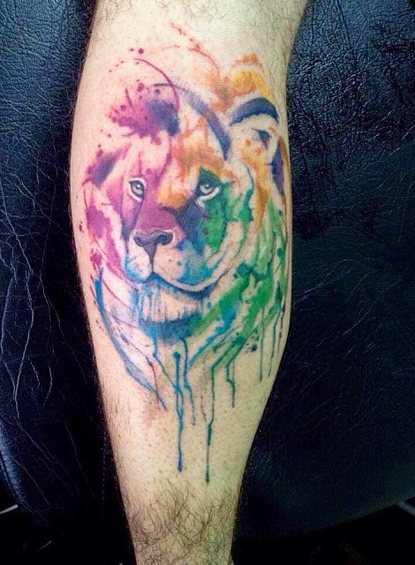 Colorful Watercolor Tattoo