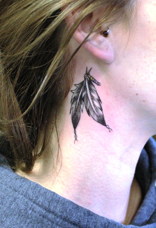 Feather-Behind-ear-tattoo