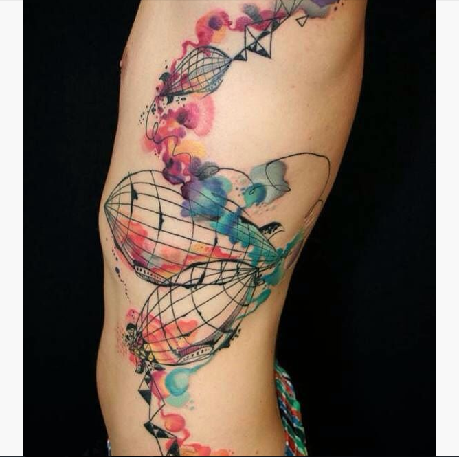 Gorgeous Watercolor Tattoo